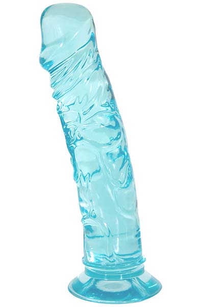 Crystal Pleasures Aqua Blau 18 cm - Dildo 1