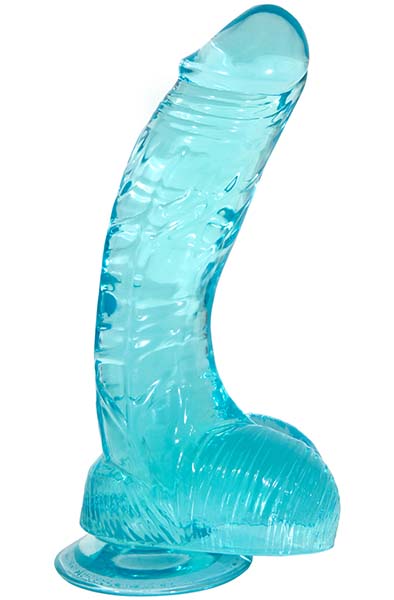 Crystal Pleasures Aqua Blau 20 cm - Dildo 1