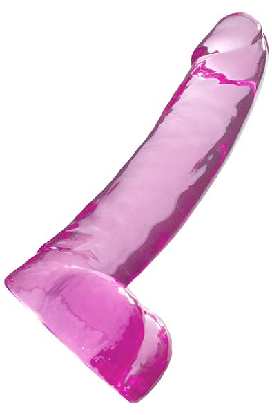 Crystal Pleasures Pink 15 cm - Kleiner Dildo 2