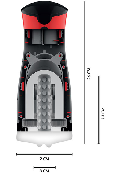 Dameron Saug- & Vibrationsmasturbator - Automatischer Masturbator 3