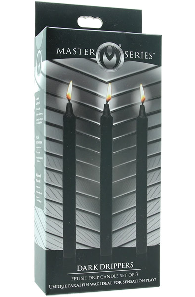 Dark Drippers Fetisch-Tropfkerzen 3er-Set - BDSM Kerze 3