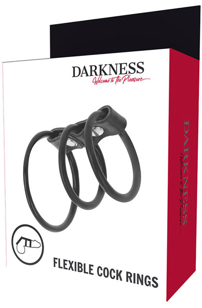 Darkness Flexible Penisringe - Penis- und Hodensackringe 3
