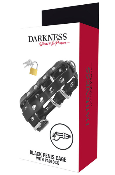 Darkness Leder-Keuschheitskäfig - Keuschheitskäfig 2