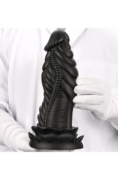 Darksil Allkus Dildo Schwarz 25 cm - Drachen-Dildo 3