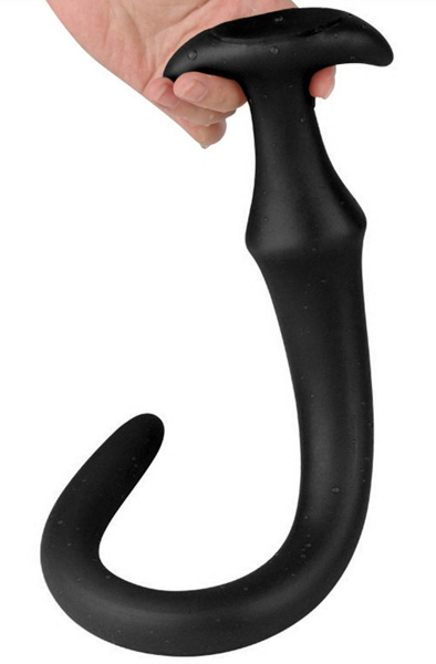 Darksil Ultra Langer Schlanker Dildo Schwarz 50 cm - Extra langer Anal-Dildo 1