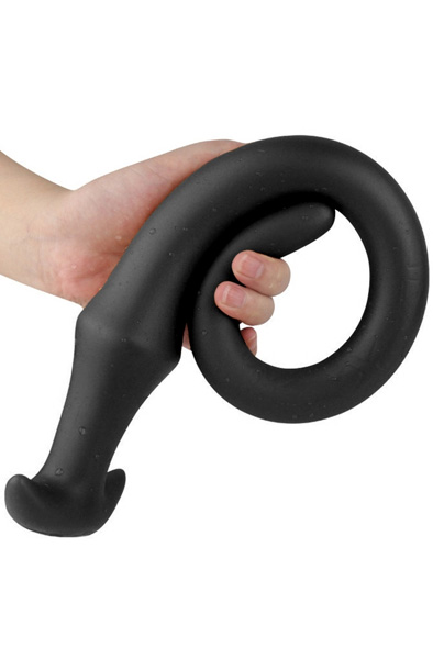 Darksil Ultra Langer Schlanker Dildo Schwarz 50 cm - Extra langer Anal-Dildo 3