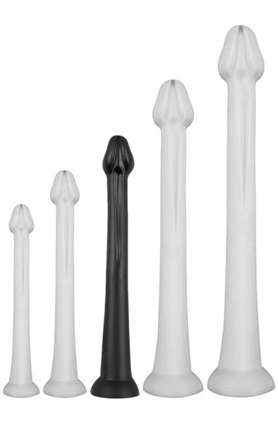 Darksil Wal Dildo Groß Schwarz 42 cm - Extra langer Anal-Dildo 1