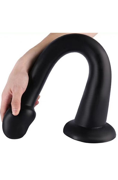 Darksil Whale Dildo XXL Schwarz 55 cm - Extra langer Anal-Dildo 2