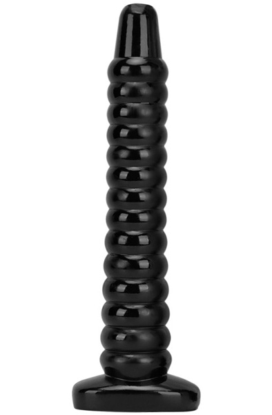 Darksil Worep Dildo Schwarz 35 cm - Extra dicker Anal-Dildo 3