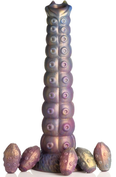 Deep Invader Tentakel-Dildo mit Eiern 29,5 cm - Drachen-Dildo 1
