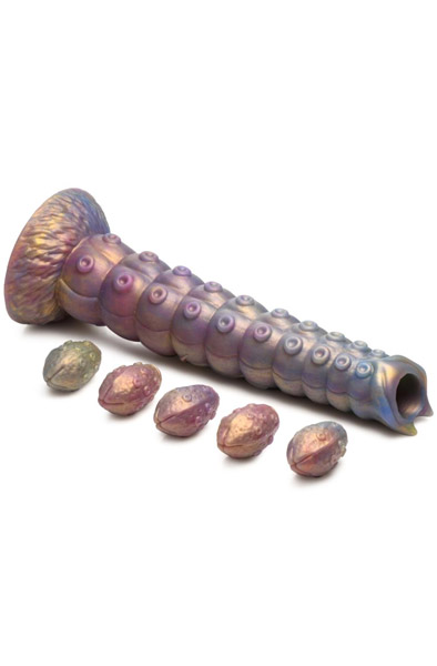 Deep Invader Tentakel-Dildo mit Eiern 29,5 cm - Drachen-Dildo 4