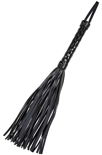 Diabolique Schwarzer Peitsche 39 cm - Flogger 2