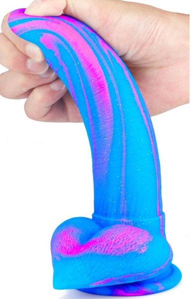 Dildo Banadick Blau-Pink 21cm - Drachen-Dildo 2