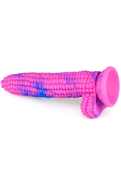 Dildo Corn Pink-Blau 20 cm - Drachen-Dildo 2