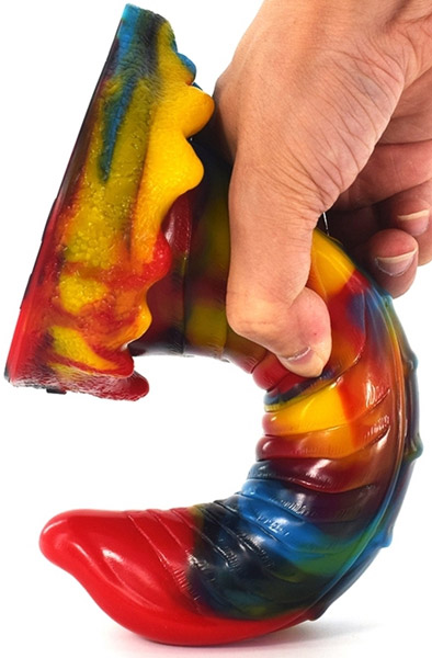Dildo Eidechse Mehrfarbig 23 cm - Drachen-Dildo 2