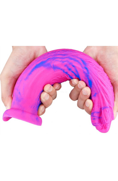 Dildo Koal Pink-Blau 28 cm - Drachen-Dildo 2
