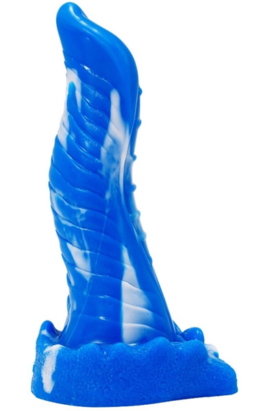 Dildo Lizard Blau-Weiß 23 cm - Drachen-Dildo 2