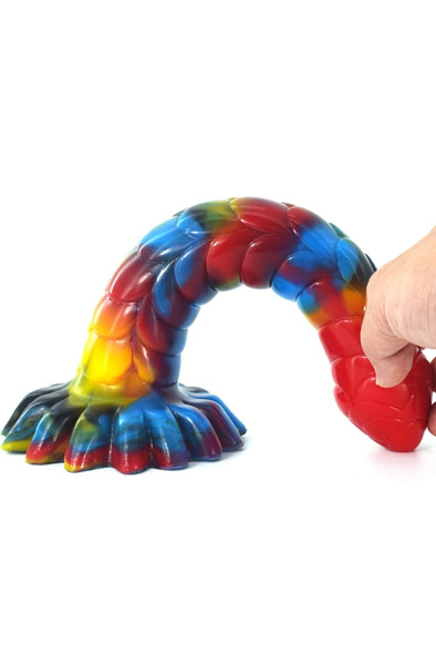 Dildo Nagal Mehrfarbig 25 cm - Drachen-Dildo 2