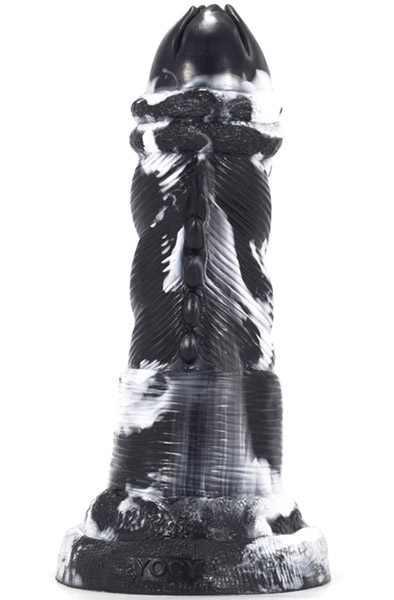 Dildo Nox Schwarz-Weiß 20 cm - Drachen-Dildo 1