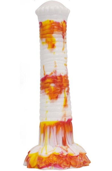 Dildo Tork Weiß-Orange 29 cm - Drachen-Dildo 2