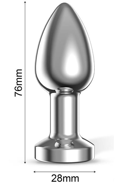 Dimpor Vibrierender Chrom Analplug Klein - Vibrierender Analplug 2