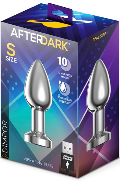 Dimpor Vibrierender Chrom Analplug Klein - Vibrierender Analplug 4