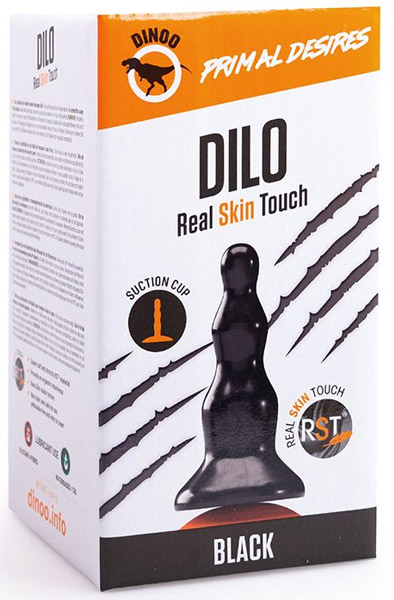 Dinoo Primal Dilo Schwarz 22,5 cm - XL Buttplug 3