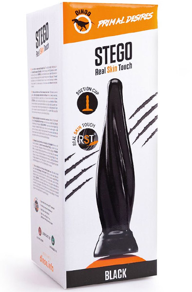 Dinoo Primal Stego Schwarz 33 cm - XL Buttplug 3
