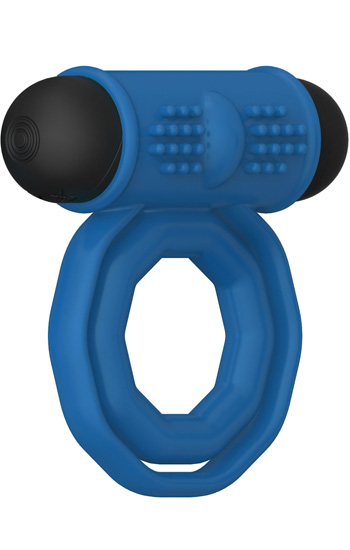 Doppel Rings Wiederaufladbarer Penisring - Vibrierender Penisring 1