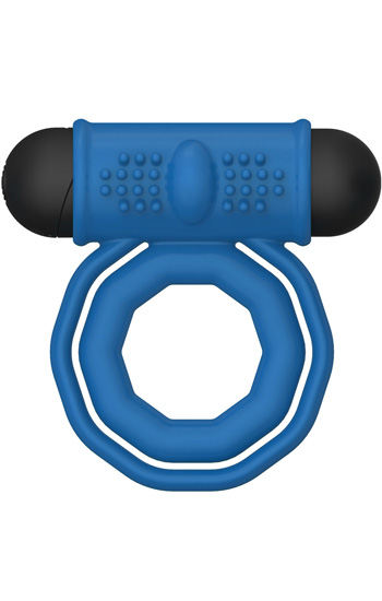 Doppel Rings Wiederaufladbarer Penisring - Vibrierender Penisring 2