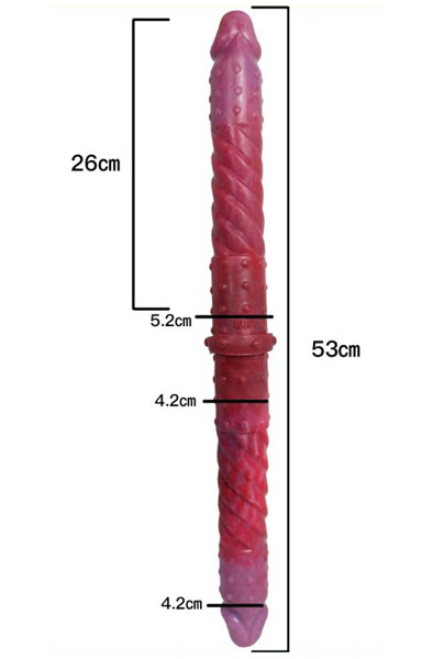 DoublePlayz Doppeldildo Duo Twist 53 cm - Doppel-Dildo 6