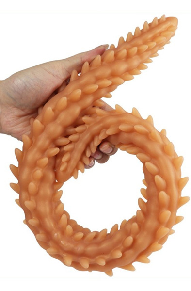 DoublePlayz Doppeldildo Scolop Orange 60 cm - Extra langer Anal-Dildo 2