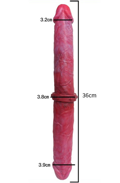 DoublePlayz Echter Doppeldildo 36 cm - Monster-Dildo 2