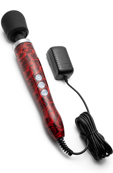 Doxy Die Cast Wand-Massagegerät mit Rosenmuster - Zauberstab/Massagestab 3