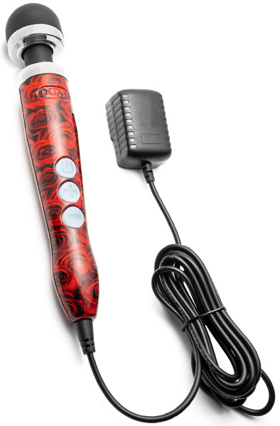 Doxy Number 3 Wand-Massagegerät mit Rosenmuster - Zauberstab/Massagestab 3