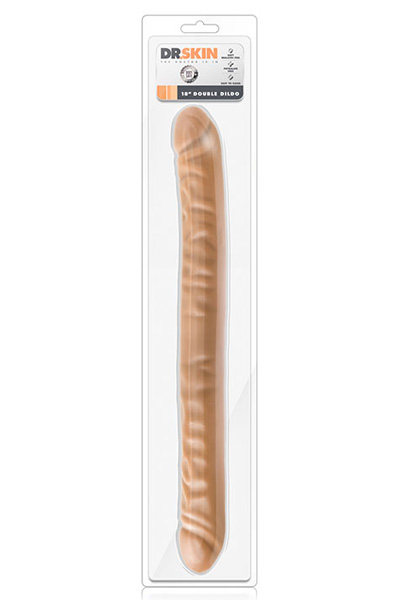 Dr Skin Doppeldildo Mocha 46 cm - Doppel-Dildo 2