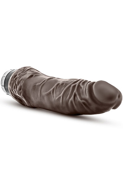 Dr. Skin Cock Vibe 7 Schokolade 21,5 cm - Vibrierender Dildo 2