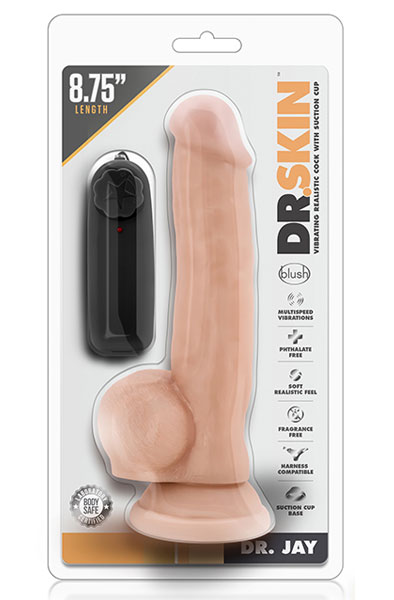 Dr. Skin Dr. Jay Vibrator mit 22 cm Länge - Vibrierender Dildo 3