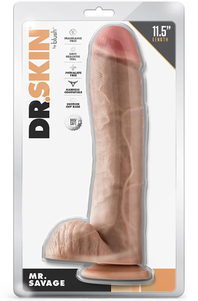 Dr. Skin Mr. Savage Dildo mit Hoden 29 cm - Realistischer Dildo 3