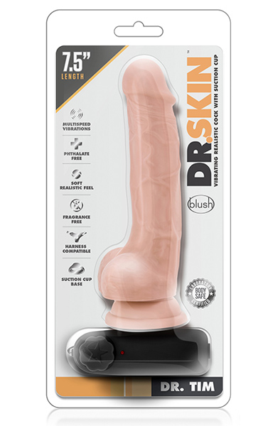 Dr. Skin Vibrator 19cm - Vibrierender Dildo 2