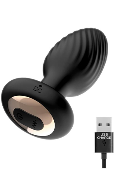 Drago Vibrations-Analplug 360º Twister & Fernbedienung - Vibrierender Analplug 6