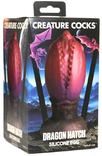 Dragon Hatch Silikon-Ei Groß - Extra dicker Analplug 3