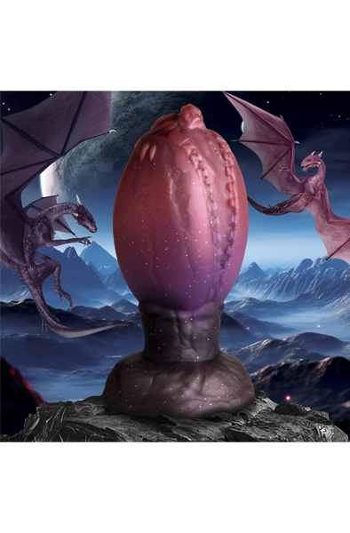 Dragon Hatch Silikon-Ei Groß - Extra dicker Analplug 4