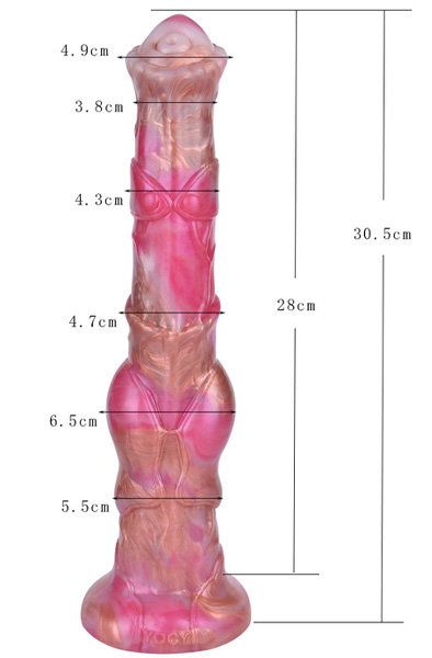 Dragonfire Dildo Pink 30,5 cm - Drachen-Dildo 2