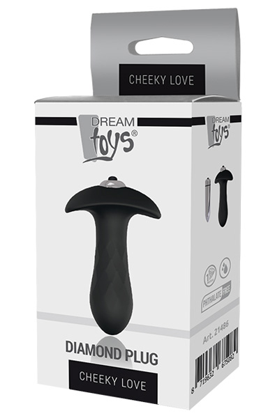 Dream Toys Einzelgeschwindigkeits-Diamant-Plug - Vibrierender Analplug 2