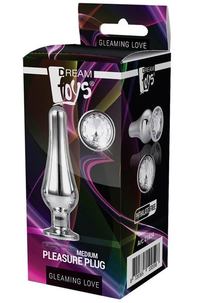 Dream Toys Funkelnder Mittelgroßer Lustplug - Analplug aus Metall 3