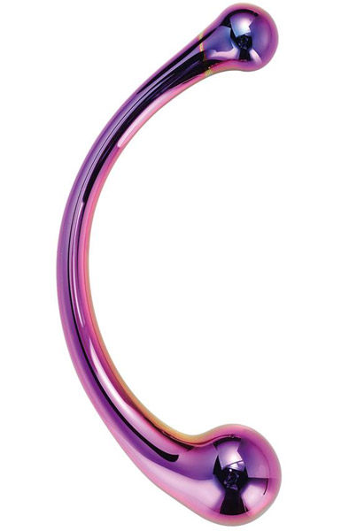 Dream Toys Glamour-Glas Gebogener Wand - Glas-Dildo 1