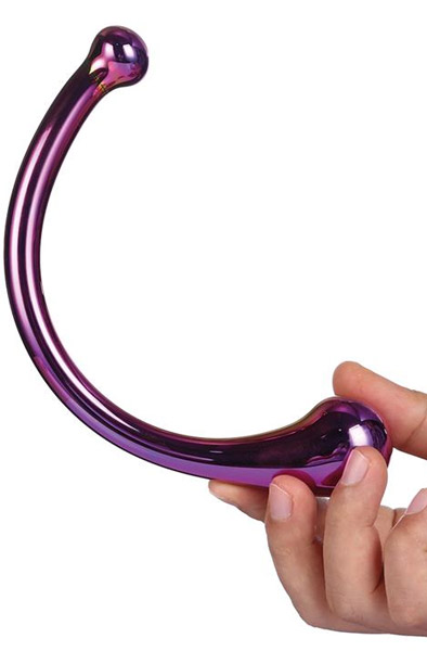 Dream Toys Glamour-Glas Gebogener Wand - Glas-Dildo 2