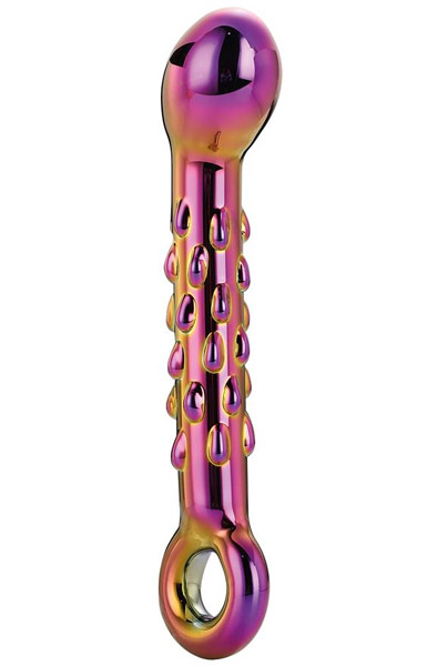 Dream Toys Glamour Glass Gerippter G-Punkt Dildo - Glas-Dildo 1