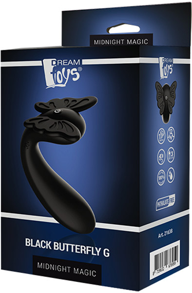 Dream Toys Midnight Magic Schwarzer Schmetterling G - G-Punkt-Vibrator 3